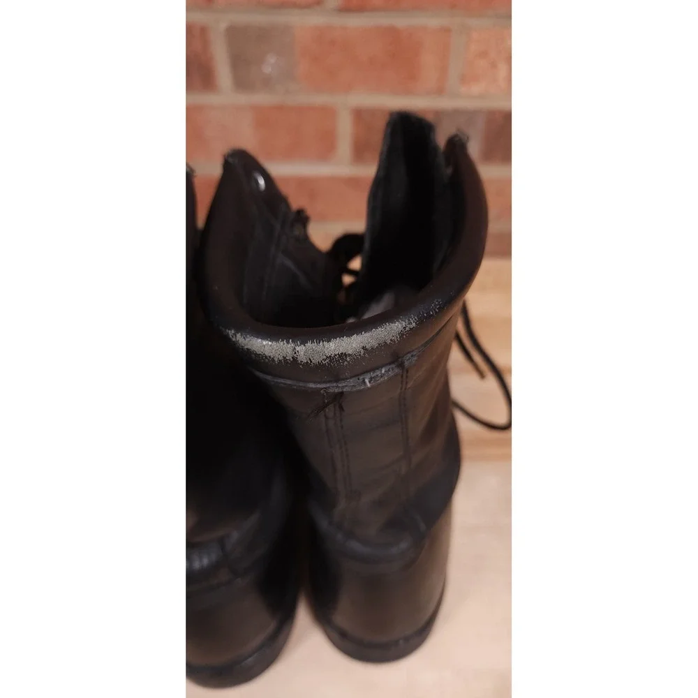 Corcoran 1525 Black Leather Cap Toe Combat Jump Boots Mens 10.5 E USA Vibram